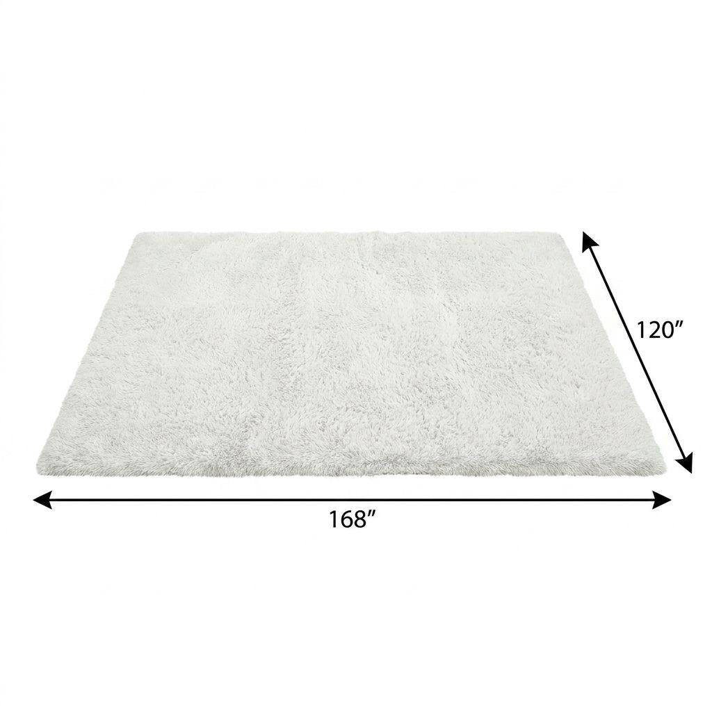 10' X 14' Pink And Gray Abstract Shag Washable Area Rug With UV Protection - HomeRoots - Flyclothing LLC
