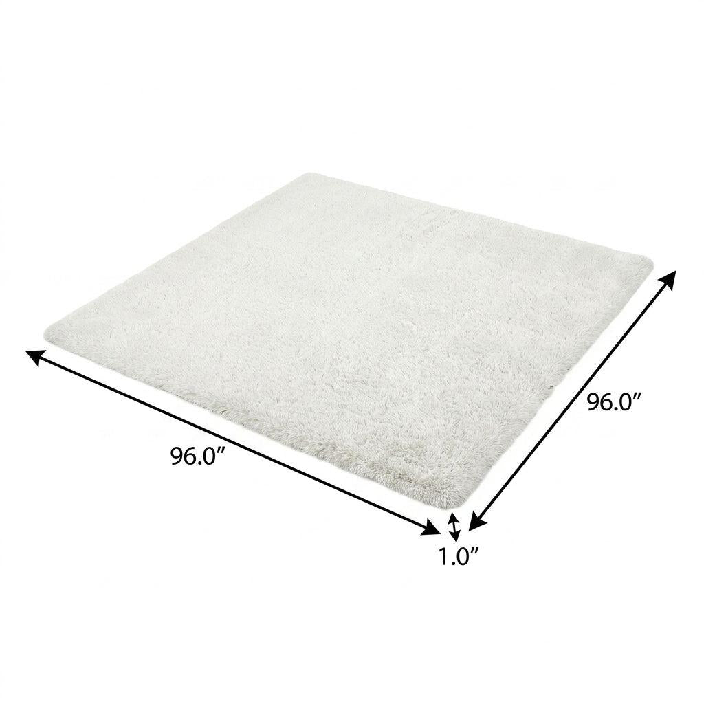 8' Brown And Chocolate Abstract Shag Washable Round Rug With UV Protection - HomeRoots - Flyclothing LLC