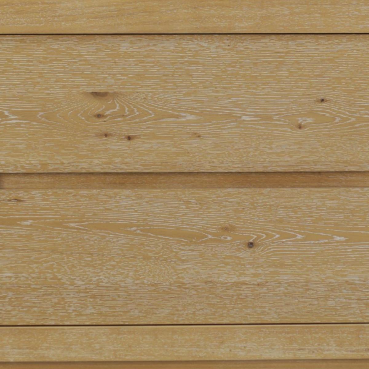 25" Oak Wood Two Drawer Nightstand - HomeRoots - Flyclothing LLC