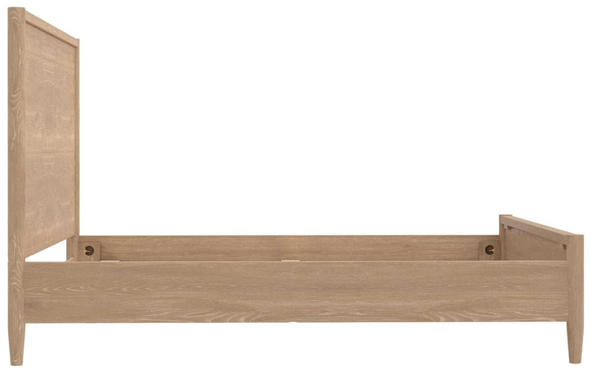 Natural Wood Queen Bed Frame - HomeRoots - Flyclothing LLC