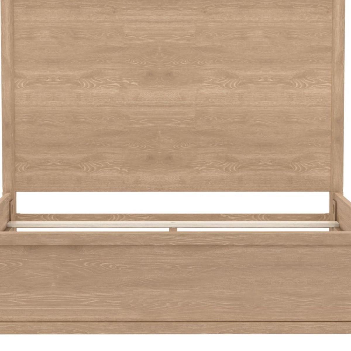Natural Wood Queen Bed Frame - HomeRoots - Flyclothing LLC