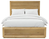 Oak Wood King Bed Frame - HomeRoots - Flyclothing LLC