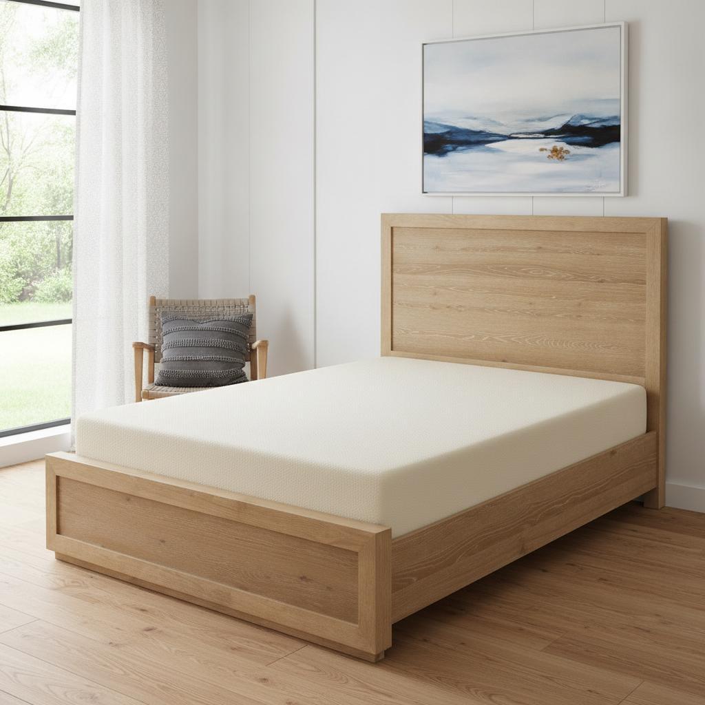 Oak Wood King Bed Frame - HomeRoots - Flyclothing LLC