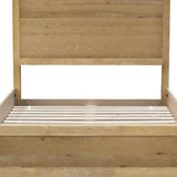 Oak Wood King Bed Frame - HomeRoots - Flyclothing LLC