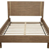 Natural Wood Full Bed Frame - HomeRoots - Flyclothing LLC