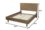 Natural Wood Full Bed Frame - HomeRoots - Flyclothing LLC