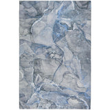8' X 10' Blue And Gray Abstract Shag Washable Area Rug With UV Protection - HomeRoots - Flyclothing LLC