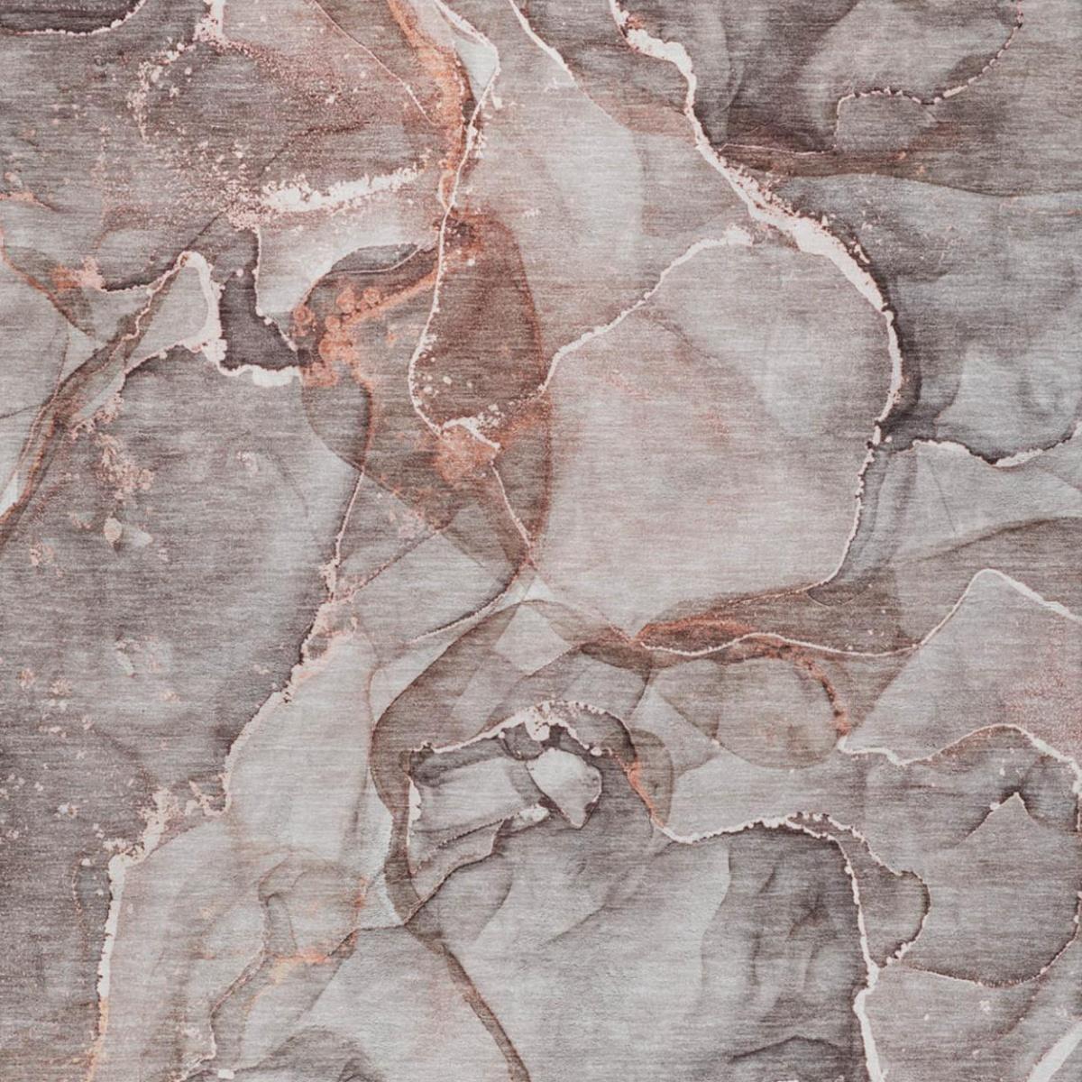 3' X 5' Gray And Charcoal Abstract Shag Washable Area Rug With UV Protection - HomeRoots - Flyclothing LLC