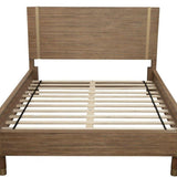 Natural Wood Queen Bed Frame - HomeRoots - Flyclothing LLC
