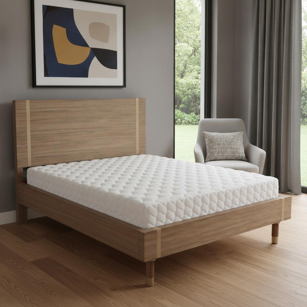 Natural Wood Queen Bed Frame - HomeRoots - Flyclothing LLC