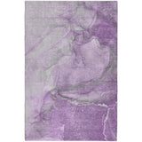 3' X 5' Lilac And Purple Abstract Shag Washable Area Rug With UV Protection - HomeRoots - Flyclothing LLC