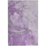 3' X 5' Lilac And Purple Abstract Shag Washable Area Rug With UV Protection - HomeRoots - Flyclothing LLC