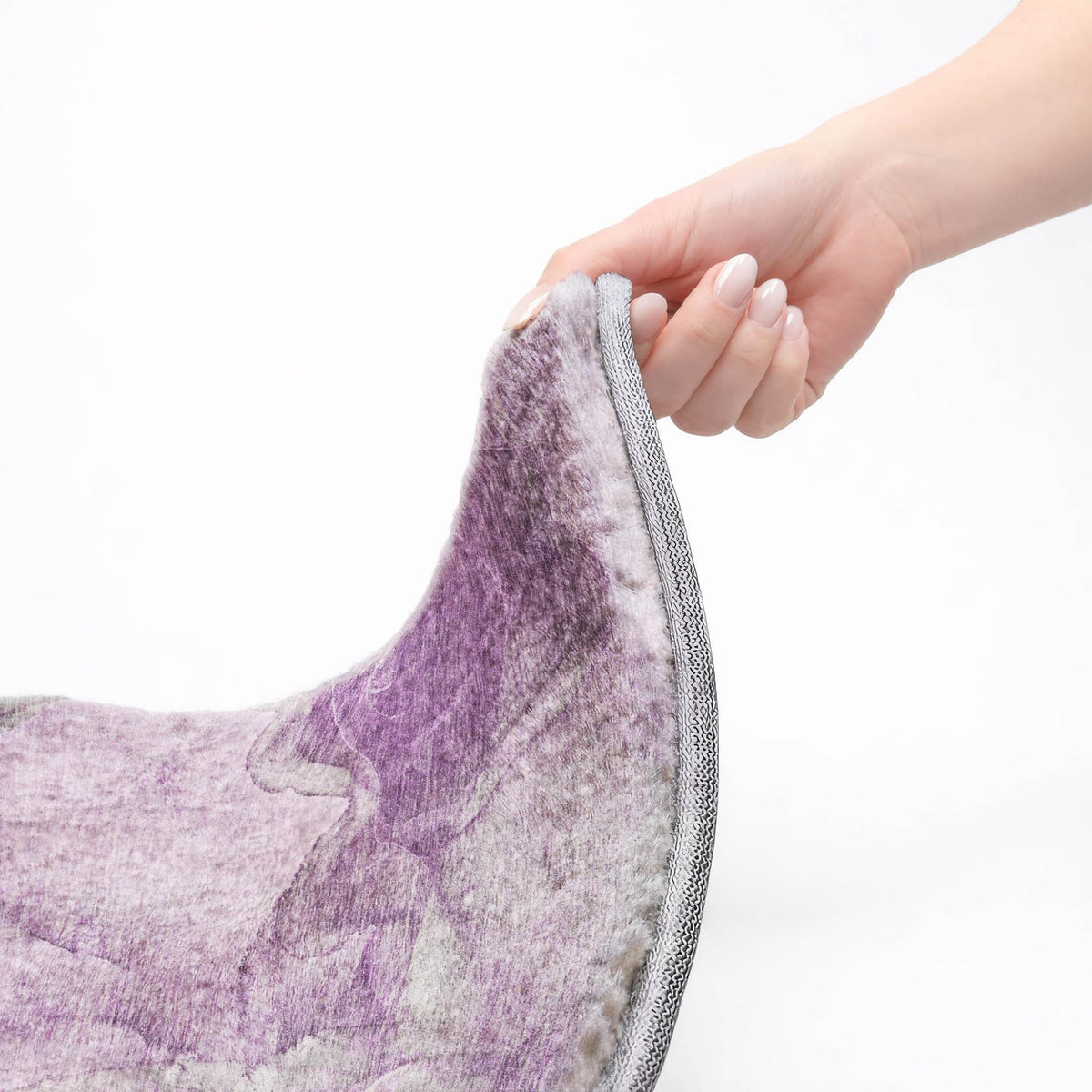 3' X 5' Lilac And Purple Abstract Shag Washable Area Rug With UV Protection - HomeRoots - Flyclothing LLC