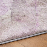 3' X 5' Lilac And Purple Abstract Shag Washable Area Rug With UV Protection - HomeRoots - Flyclothing LLC