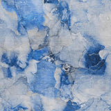10' X 14' Navy Blue And Denim Blue Abstract Shag Washable Area Rug With UV Protection - HomeRoots - Flyclothing LLC