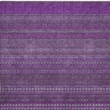 10' X 14' Eggplant And Purple Striped Shag Washable Area Rug With UV Protection - HomeRoots - Flyclothing LLC
