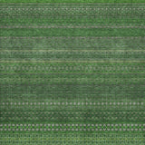 10' X 14' Fern Green And Green Striped Shag Washable Area Rug With UV Protection - HomeRoots - Flyclothing LLC
