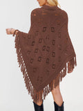 Fringe Openwork Knit Cover Up - Trendsi - Flyclothing LLC