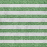 5' X 8' Green And Ivory Striped Shag Washable Area Rug With UV Protection - HomeRoots - Flyclothing LLC