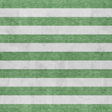 5' X 8' Green And Ivory Striped Shag Washable Area Rug With UV Protection - HomeRoots - Flyclothing LLC