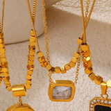 18K Gold-Plated Pendant Necklace - Trendsi - Flyclothing LLC