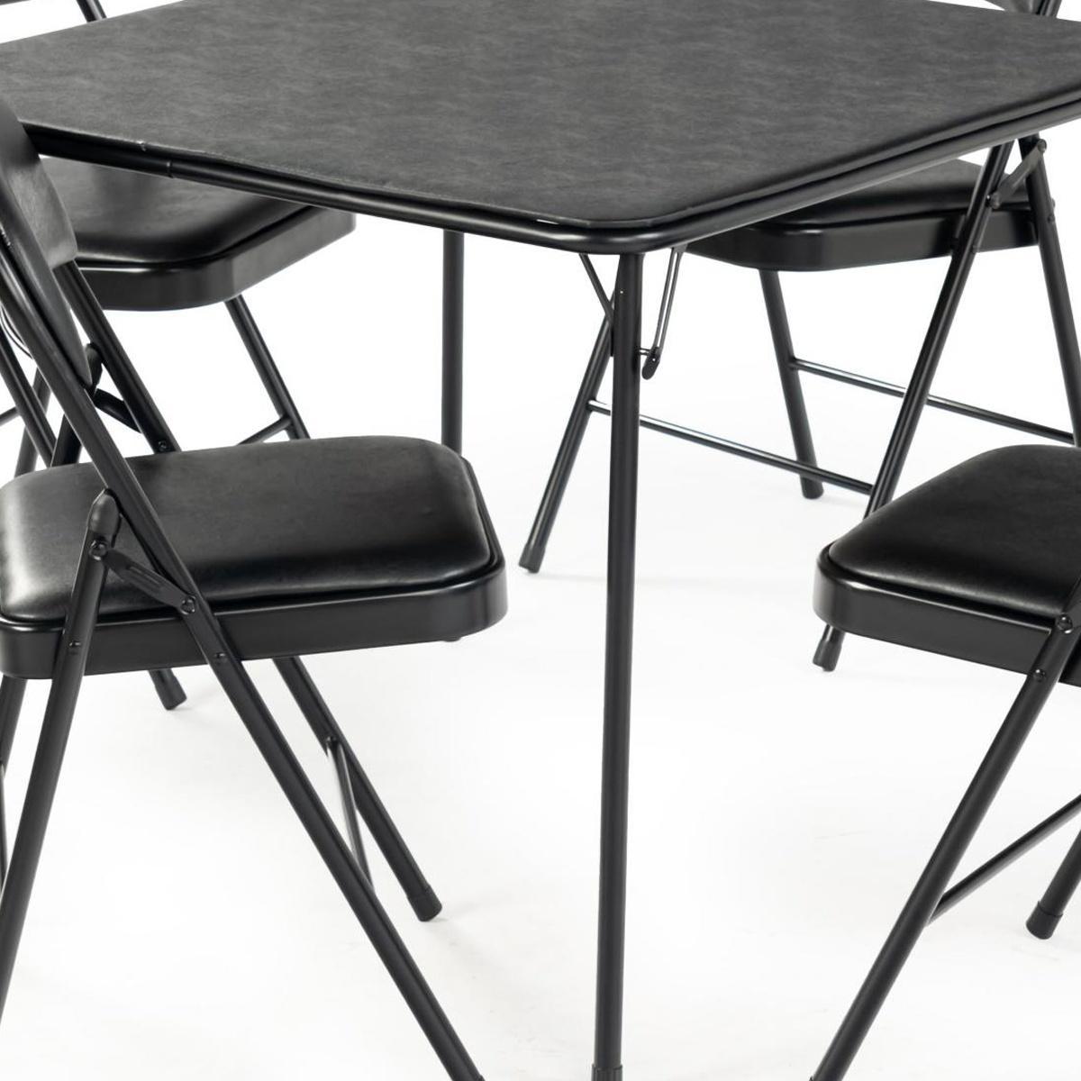 34" Walnut And Black Wood And Iron Folding Square Extendable Dining Table - HomeRoots - Flyclothing LLC