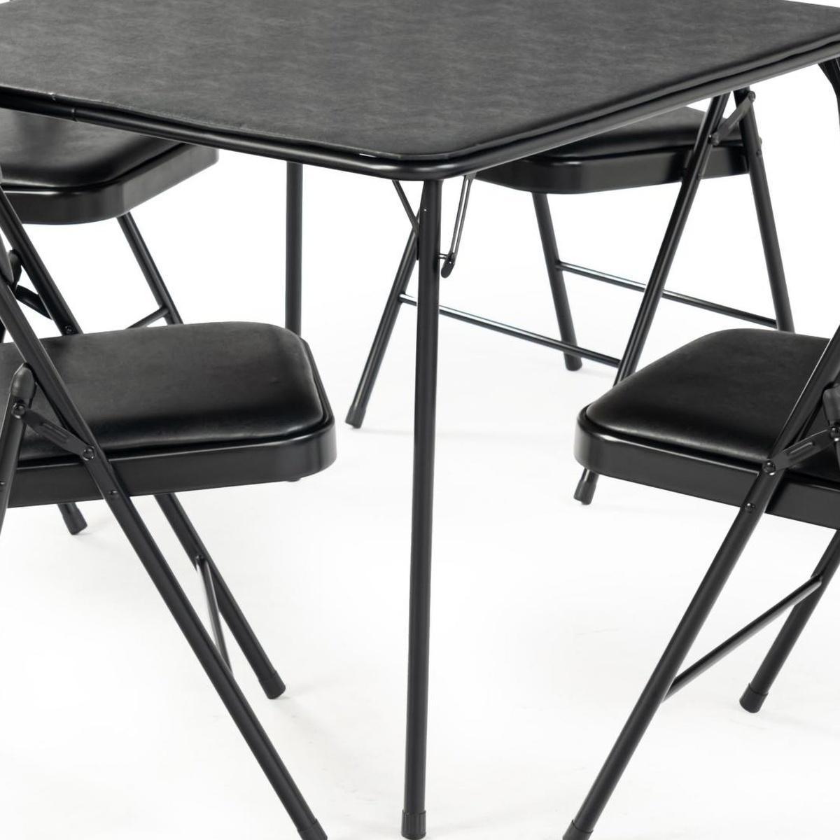 34" Walnut And Black Wood And Iron Folding Square Extendable Dining Table - HomeRoots - Flyclothing LLC