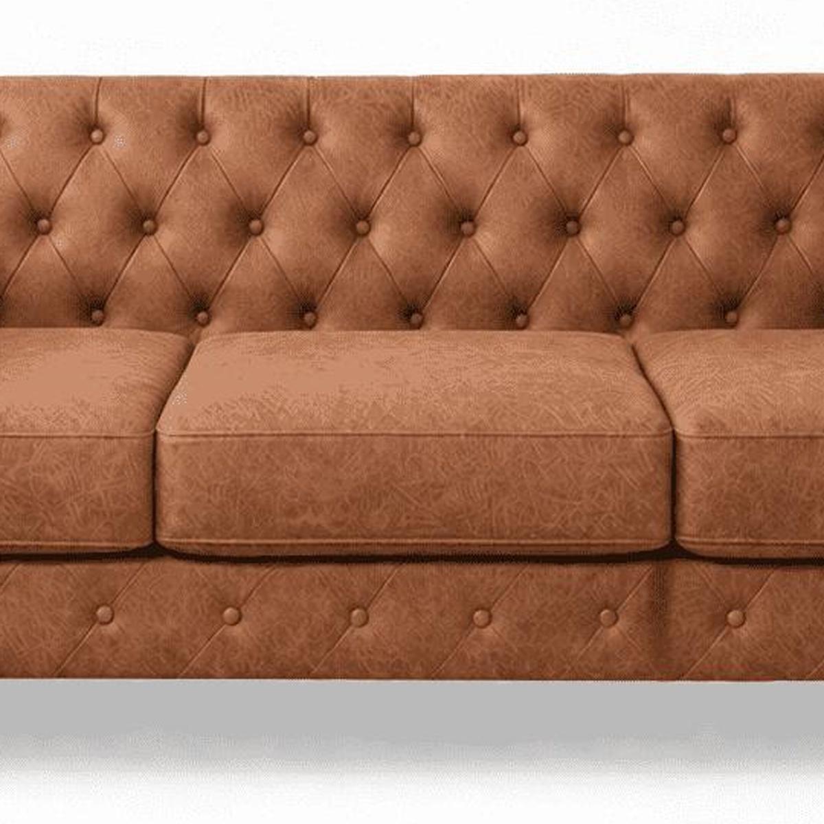 79" Brown Faux Leather Sofa - HomeRoots - Flyclothing LLC