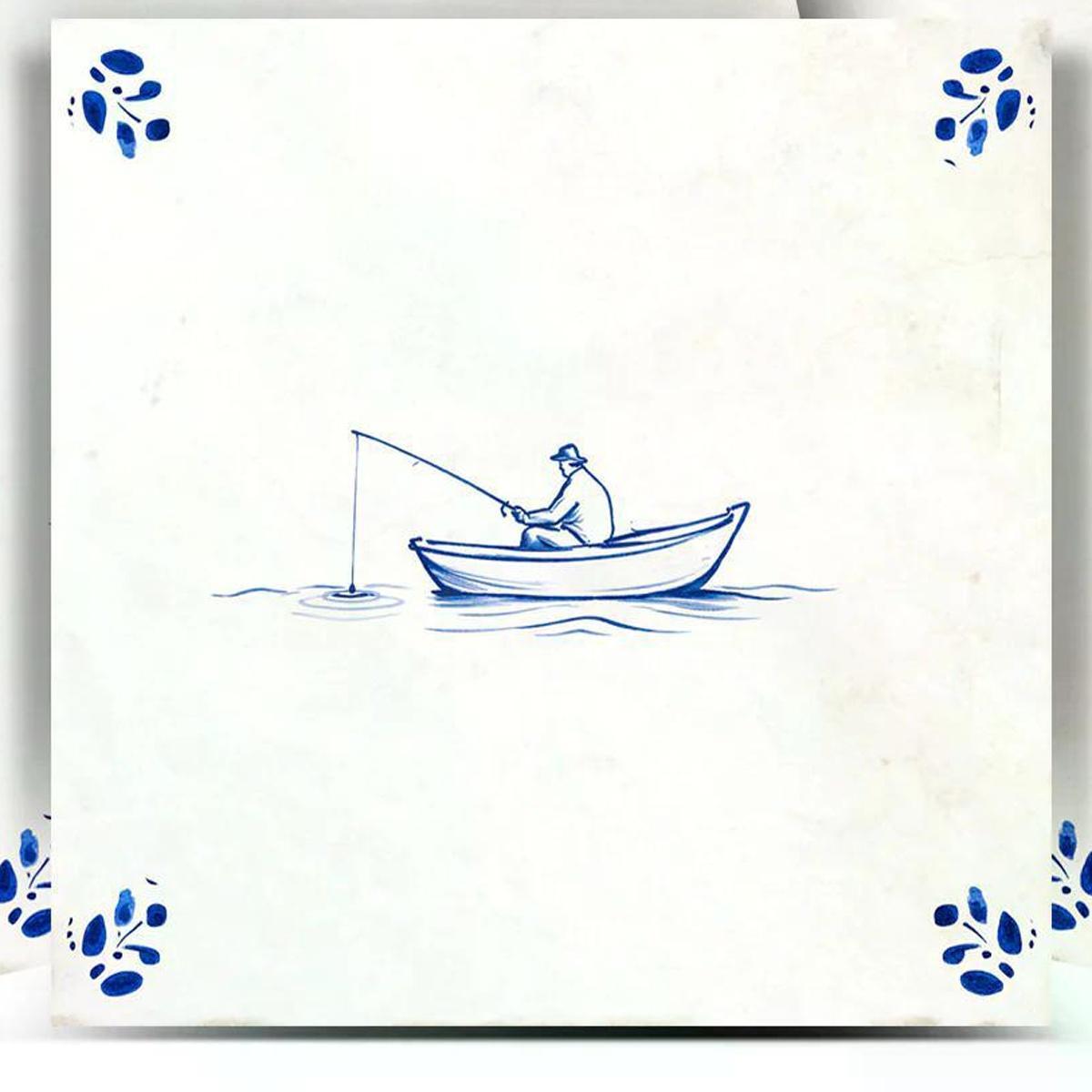 4" x 4" Blue Vinyl Arabesque Peel And Stick Removable Tiles - HomeRoots - Flyclothing LLC