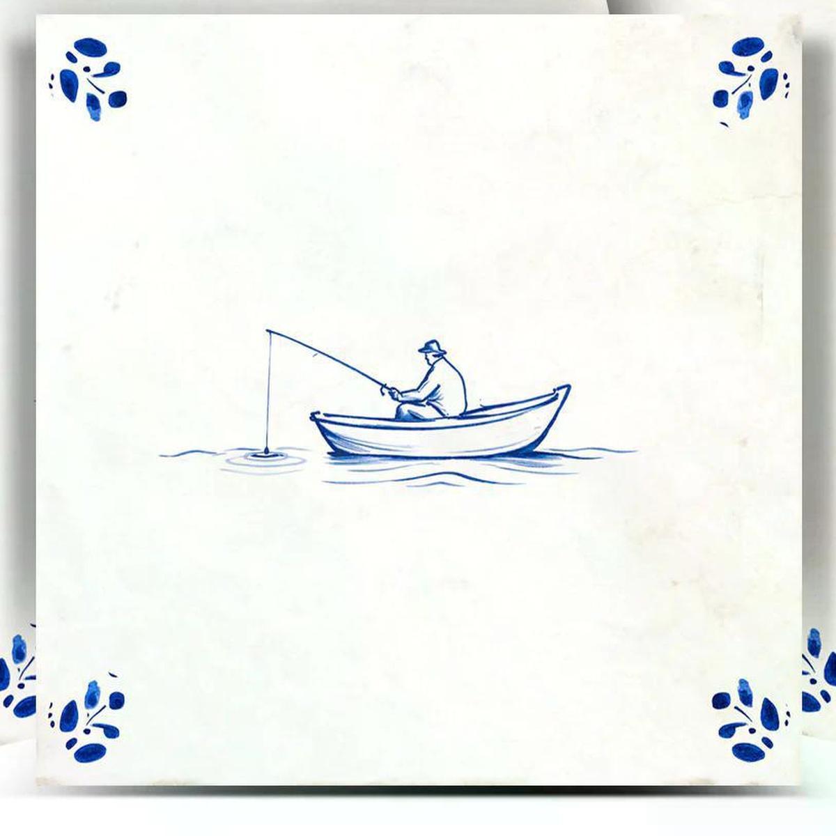 5" x 5" Blue Vinyl Arabesque Peel And Stick Removable Tiles - HomeRoots - Flyclothing LLC