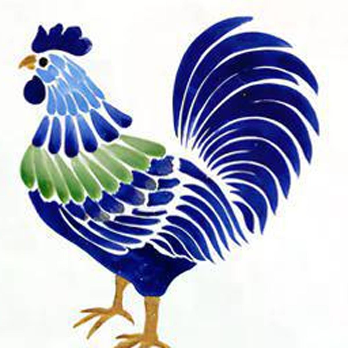 4" x 4" Blue Vinyl Arabesque Peel And Stick Removable Tiles - HomeRoots - Flyclothing LLC