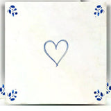 5" x 5" Blue Vinyl Arabesque Peel And Stick Removable Tiles - HomeRoots - Flyclothing LLC