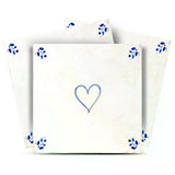 5" x 5" Blue Vinyl Arabesque Peel And Stick Removable Tiles - HomeRoots - Flyclothing LLC