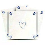 6" x 6" Blue Vinyl Arabesque Peel And Stick Removable Tiles - HomeRoots - Flyclothing LLC