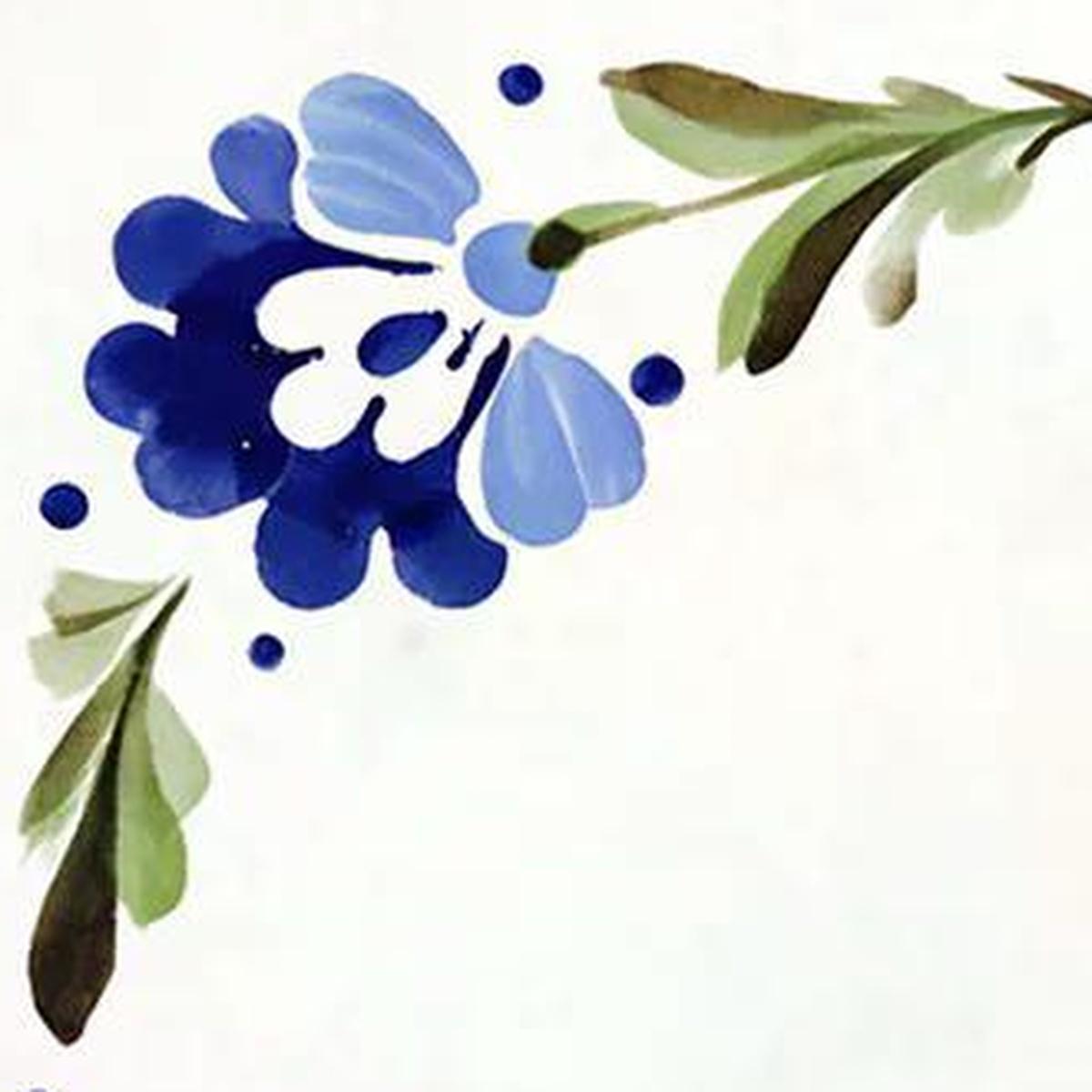 6" x 6" Blue Vinyl Arabesque Peel And Stick Removable Tiles - HomeRoots - Flyclothing LLC
