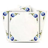 6" x 6" Blue Vinyl Arabesque Peel And Stick Removable Tiles - HomeRoots - Flyclothing LLC