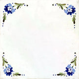 8" x 8" Blue Vinyl Arabesque Peel And Stick Removable Tiles - HomeRoots - Flyclothing LLC
