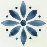 8" x 8" Blue Vinyl Arabesque Peel And Stick Removable Tiles - HomeRoots - Flyclothing LLC