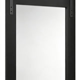 26" Black Wood Barn Framed Accent Mirror - HomeRoots - Flyclothing LLC