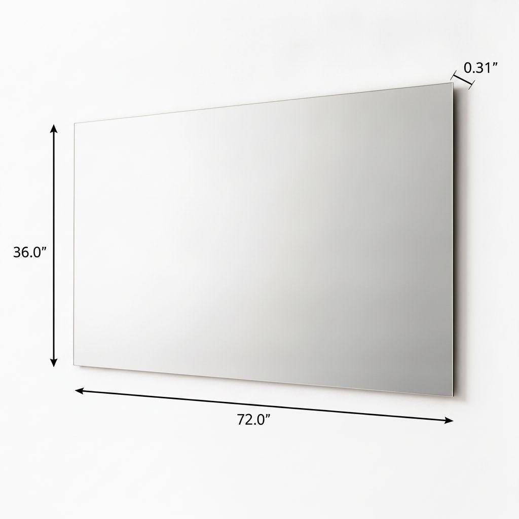 36" Frameless Full Length Mirror - HomeRoots - Flyclothing LLC