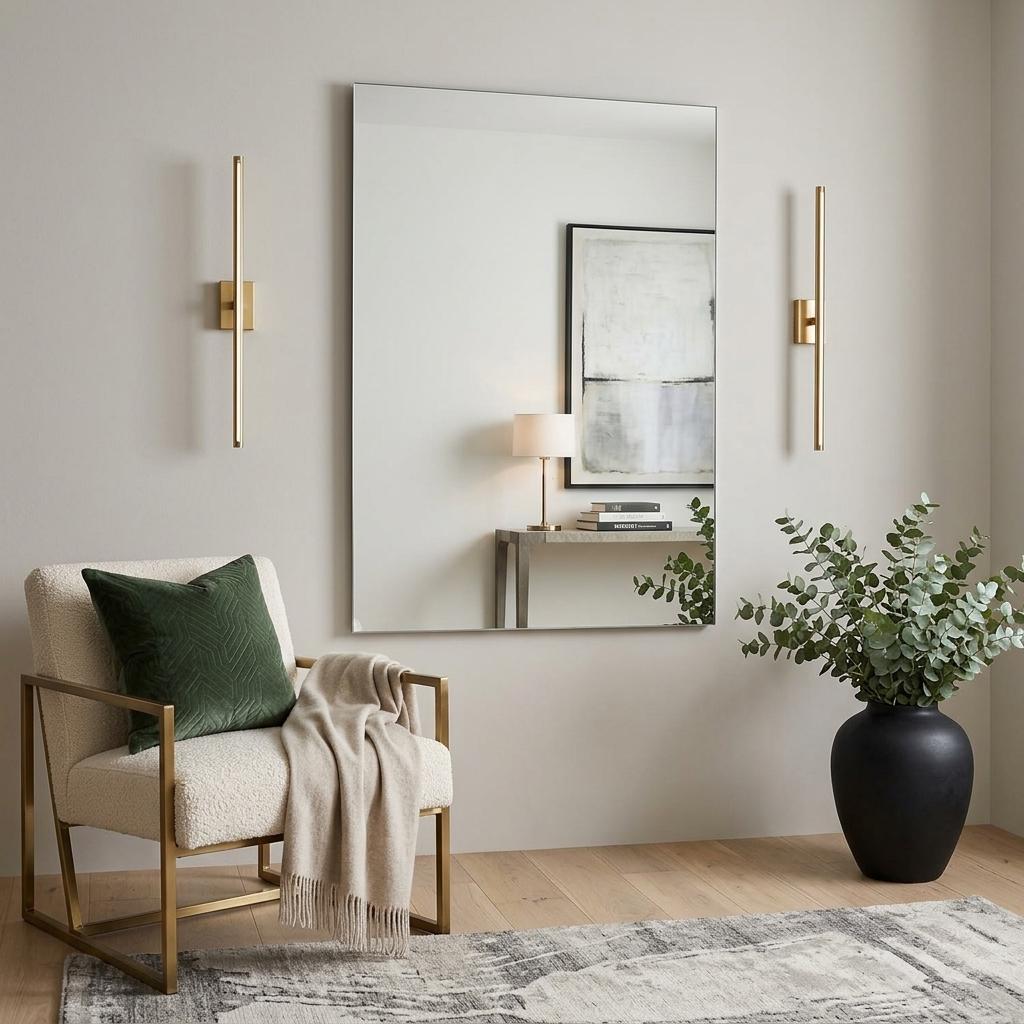 36" Frameless Full Length Mirror - HomeRoots - Flyclothing LLC