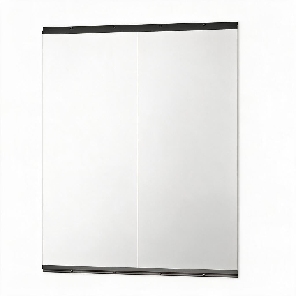 Set of Two Frameless 71" x 31" Full Length Work Out Mirrors - HomeRoots - Flyclothing LLC