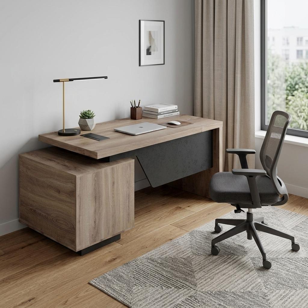 71" Walnut Wood Pedestal Executive Desk With Two Drawers - HomeRoots - Flyclothing LLC