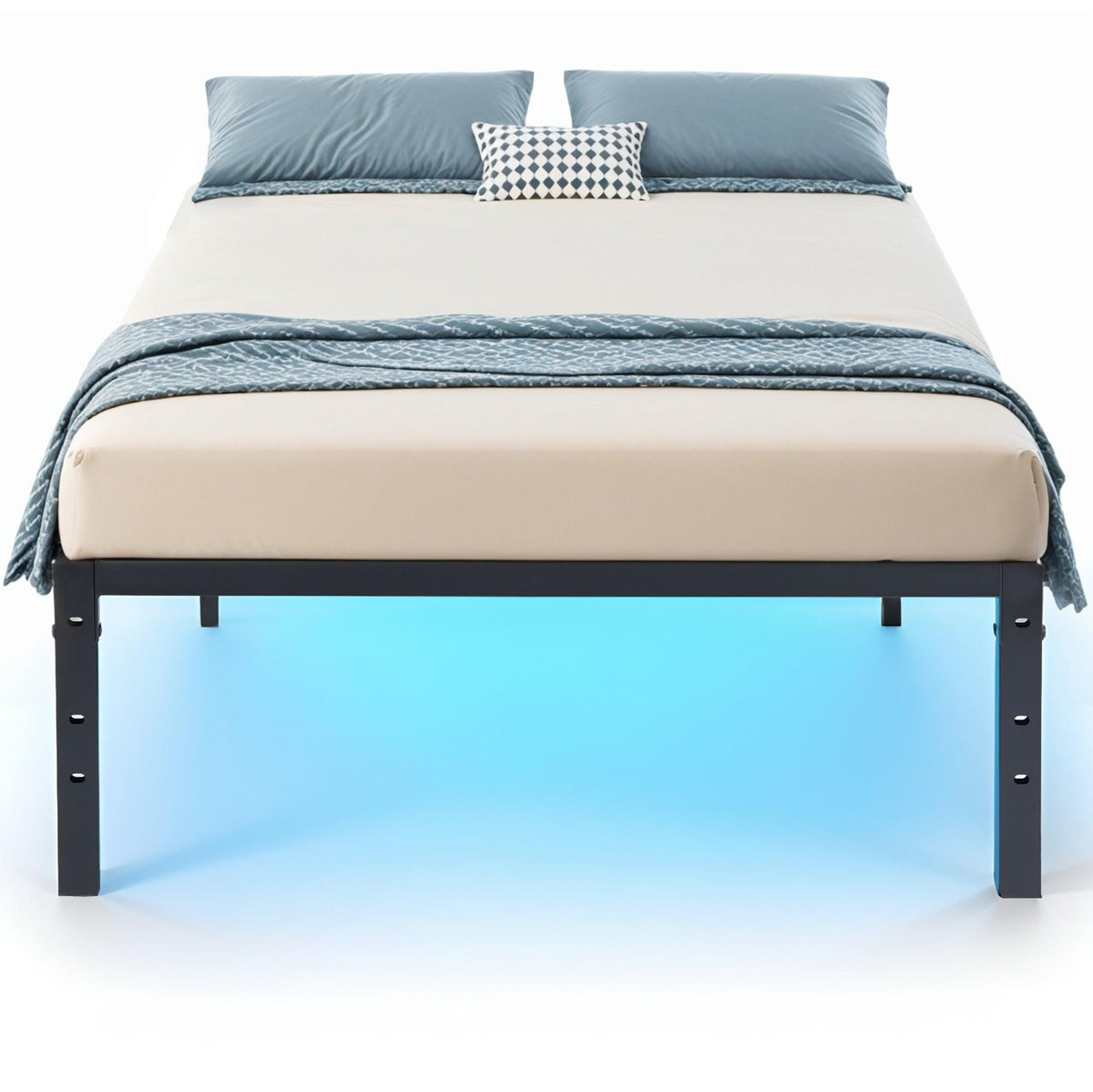 Black Steel Twin Bed Frame - HomeRoots - Flyclothing LLC