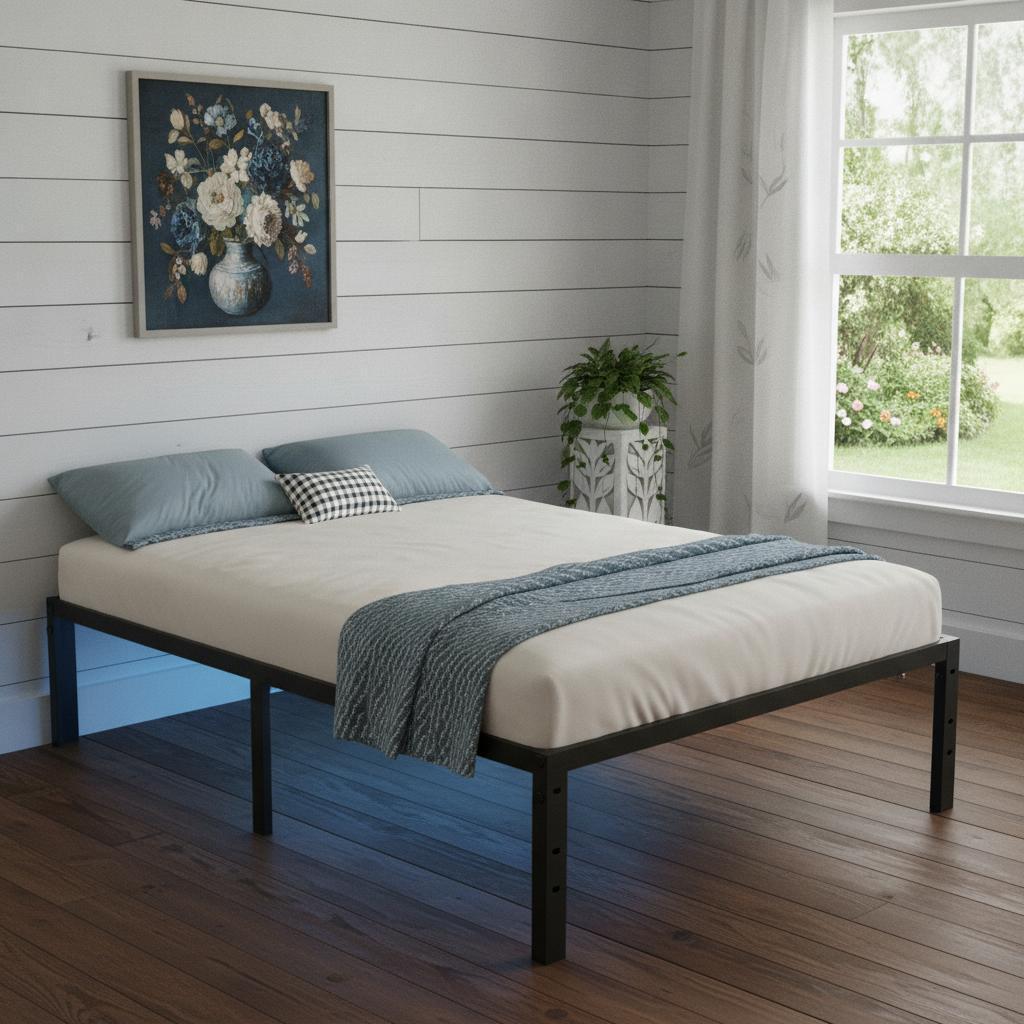 Black Steel Twin Bed Frame - HomeRoots - Flyclothing LLC