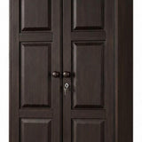 72" Espresso Solid Wood Two Door Single Drawer Combo Dresser - HomeRoots - Flyclothing LLC