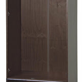 72" Dark Brown Solid Wood Two Door Single Drawer Combo Dresser - HomeRoots - Flyclothing LLC
