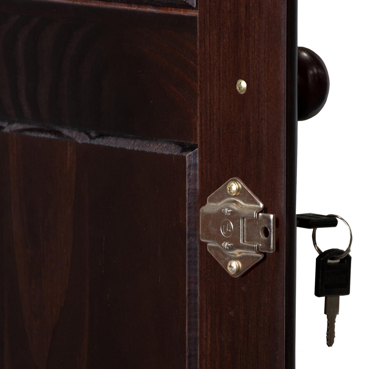 72" Dark Brown Solid Wood Three Door Two Drawer Combo Dresser - HomeRoots - Flyclothing LLC