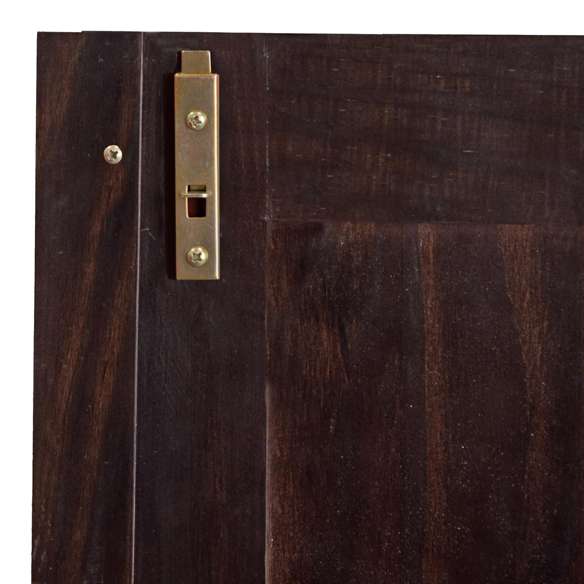 72" Dark Brown Solid Wood Three Door Two Drawer Combo Dresser - HomeRoots - Flyclothing LLC