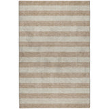 3' X 5' Beige And Taupe Striped Shag Washable Area Rug With UV Protection - HomeRoots - Flyclothing LLC